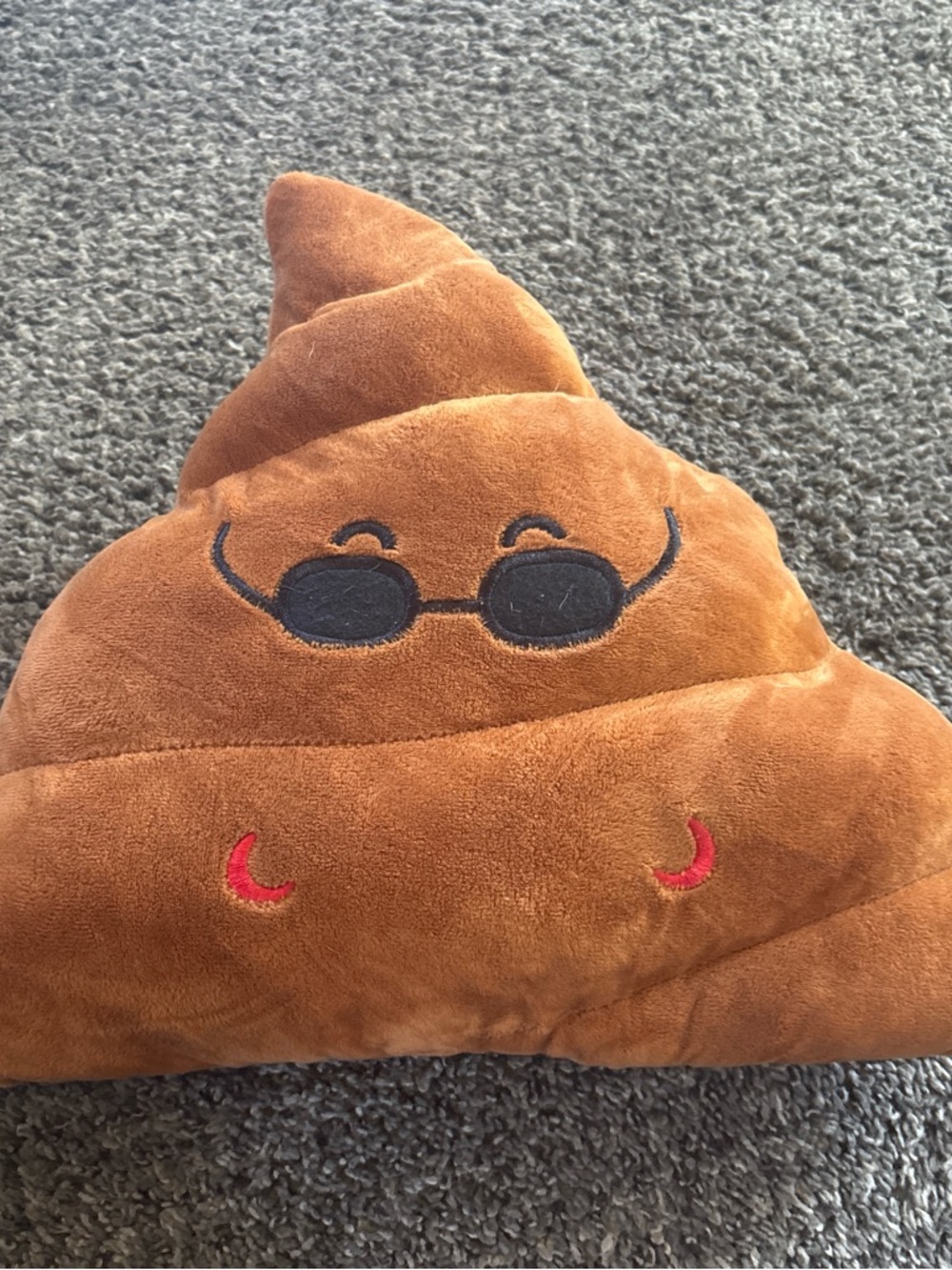 Poop 💩 shaped throw pillow